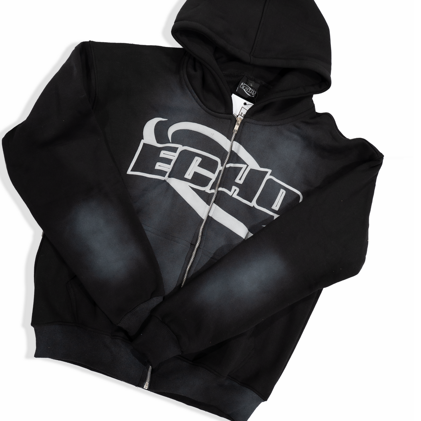 Echo Project 1 Zip Up - Black (Sunfaded)